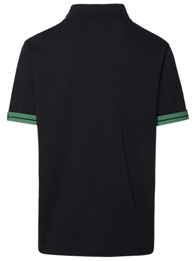 Shop Burberry Black Polo Shirt