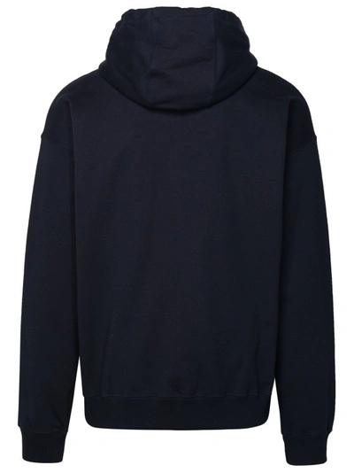 Shop Versace La Medusa' Navy Cotton Sweatshirt In Black
