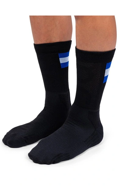 Shop On Recycled Polyester Tennis Socks In Black/ Indigo