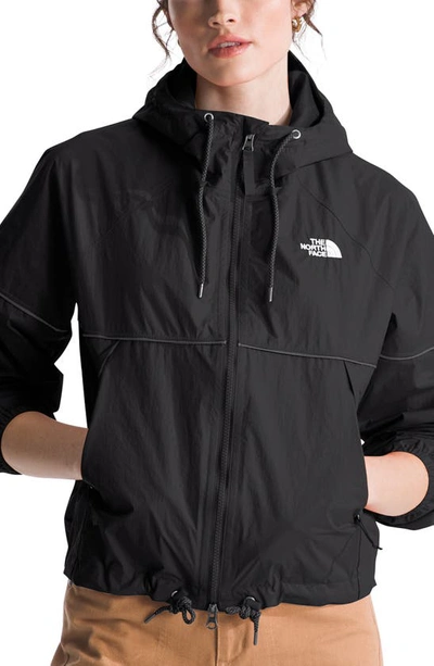 Shop The North Face Antora Water Repellent Hooded Jacket In Black