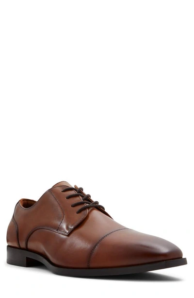 Shop Aldo Callahan Cap Toe Derby In Cognac