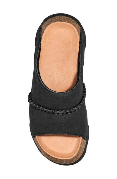 Shop Ugg Sunskip Platform Slide Sandal In Black
