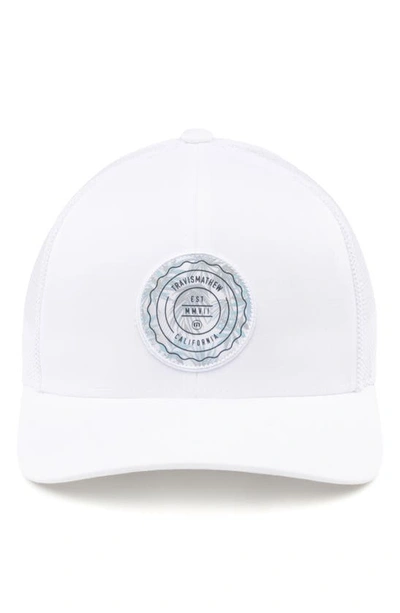 Shop Travis Mathew The Patch Floral Baseball Cap In White