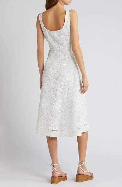 Shop Kobi Halperin Jacqueline Paisley Lace Midi Dress In White