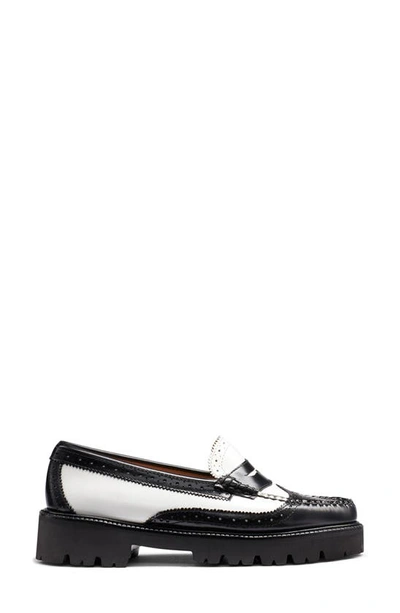 Shop G.h.bass Whitney Weejuns® Brogue Penny Loafer In Black Multi