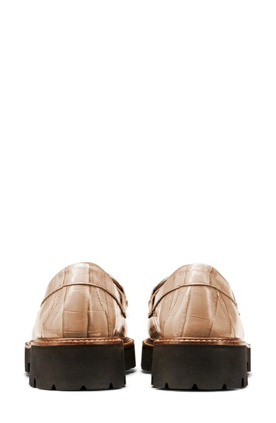 G.h.bass Lianna Croc Embossed Super Bit Weejuns® Penny Loafer In Latte