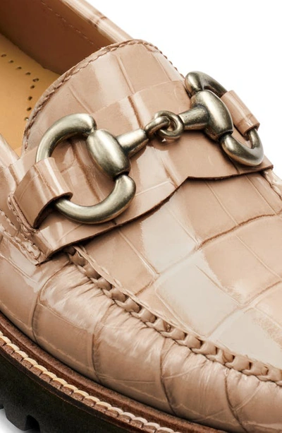 G.h.bass Lianna Croc Embossed Super Bit Weejuns® Penny Loafer In Latte