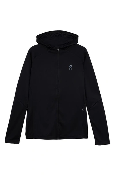 On Climate Zip Hoodie In Black