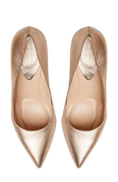 Bruno Magli Tara Pointed Toe Pump In Gold