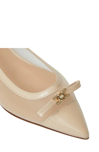 Shop Bruno Magli Pamina Slingback Flat In Sand Patent