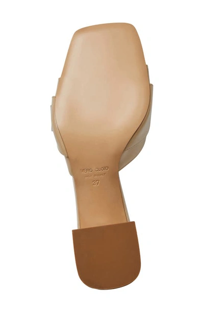 Shop Bruno Magli Page Slide Sandal In Beige Patent