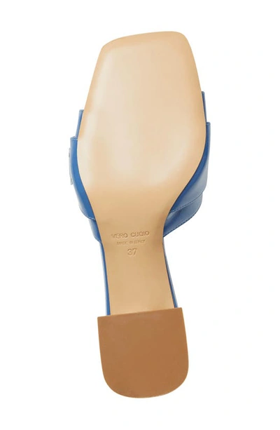 Shop Bruno Magli Page Slide Sandal In Blue Patent