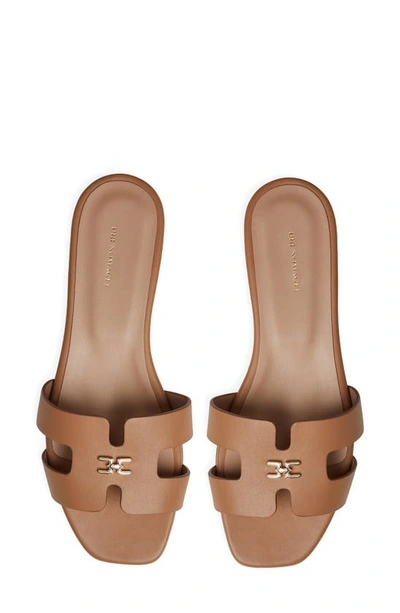 Shop Bruno Magli Fina Slide Sandal In Cognac