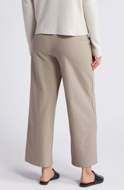 Shop Eileen Fisher Wide Leg Ankle Pants In Briar