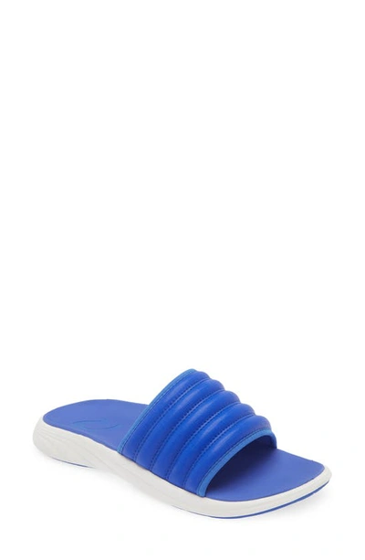 Shop Olukai Komo Slide Sandal In Sunset Blue / Sunset Blue