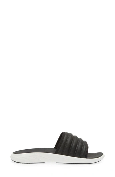 Shop Olukai Komo Slide Sandal In Black / Black