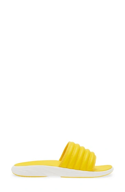 Olukai Komo Slide Sandal In Yellow Hibiscus