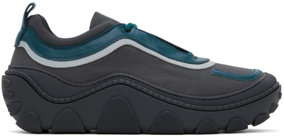 Shop Kiko Kostadinov Gray Tonkin Canvas Sneakers In Anchor Grey