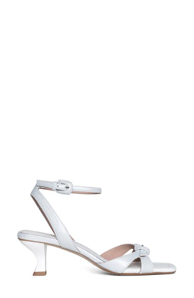 Shop Donald Pliner Metallic Ankle Strap Sandal In Silver