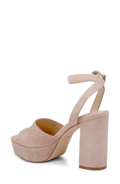 Shop L Agence Andree Ankle Strap Platform Sandal In Pecan