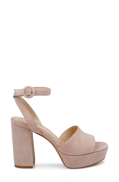 Shop L Agence Andree Ankle Strap Platform Sandal In Pecan