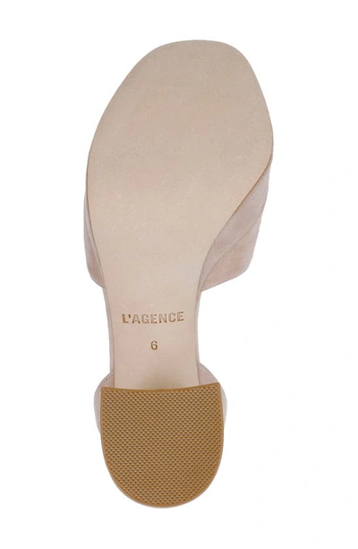 L Agence Andree Ankle Strap Platform Sandal In Pecan