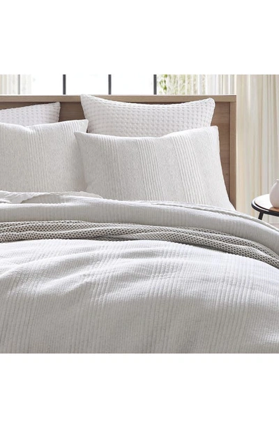 Shop Dkny Pure Rib Duvet Cover & Sham Set In Heathered Grey