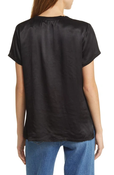 Shop Nation Ltd June V-neck T-shirt In Black