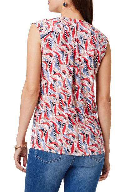 Shop Nic + Zoe Coral Waves Tank Top In Neutral Multi