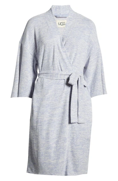 Shop Ugg (r) Monrose Short Robe In Blue Heather