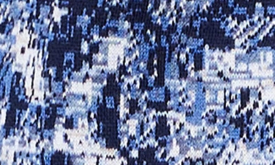 Shop Nic + Zoe Geo Knit Jacket In Blue Multi