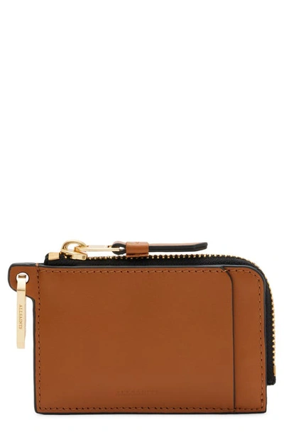 Shop Allsaints Remy Wallet In Desert Tan