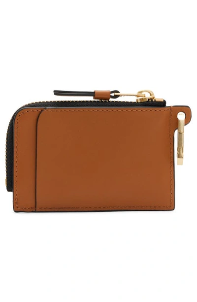 Shop Allsaints Remy Wallet In Desert Tan