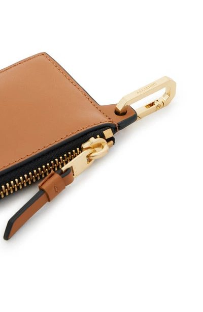 Shop Allsaints Remy Wallet In Desert Tan