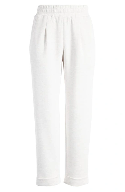 Shop Varley Rolled Cuff Pants In Ivory Marl