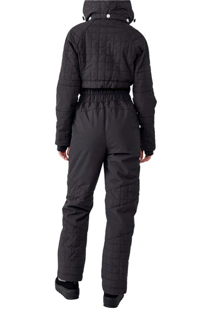 Shop Fp Movement All Prepped Waterproof Hooded One-piece Ski Suit In Black