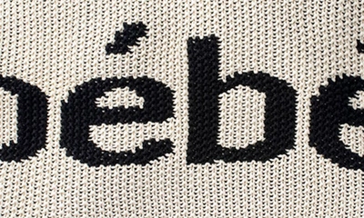 Domani Home Bébé Cotton Blanket In Ivory/ Black