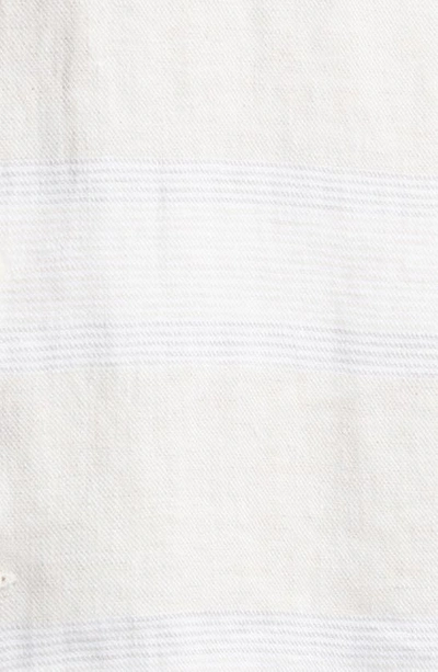 Rails Kerouac Linen Button-up Shirt In Wicker Graphite Stripe