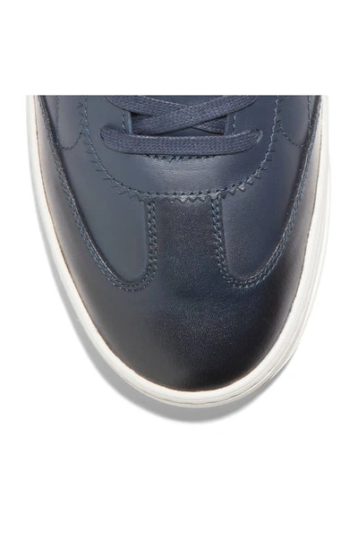 Shop Cole Haan Grandpro Breakaway Leather Sneaker In Navy/ Ivory