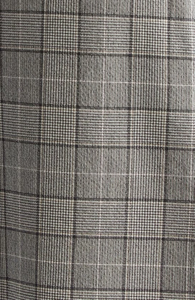 Ganni Wrap-design Check-print Miniskirt In Frost Gray