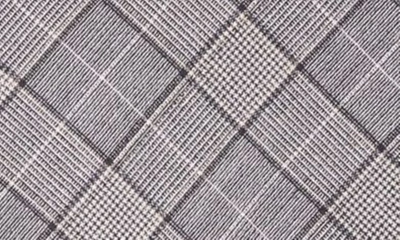 Ganni Wrap-design Check-print Miniskirt In Frost Gray