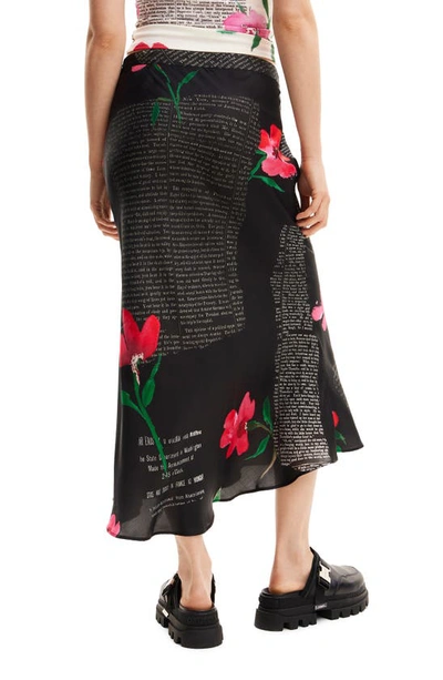 Desigual Siracusa Midi Skirt In Black