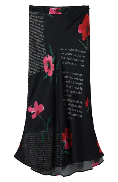 Desigual Siracusa Midi Skirt In Black
