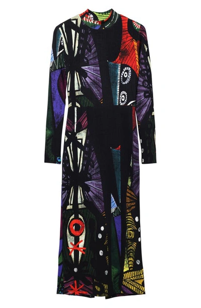 Desigual M. Christian Lacroix Arty Midi Dress In Black