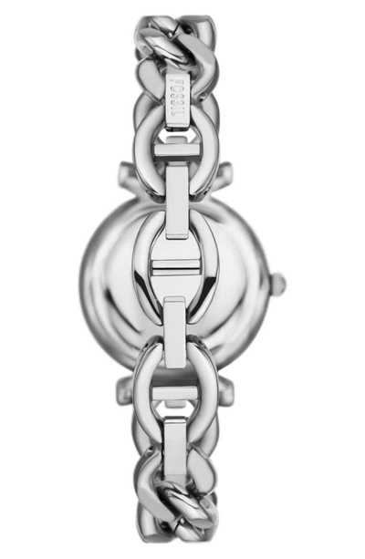 Shop Fossil Carlie Bracelet Watch, 28mm In Silver