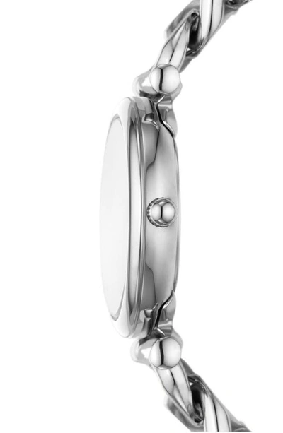 Shop Fossil Carlie Bracelet Watch, 28mm In Silver