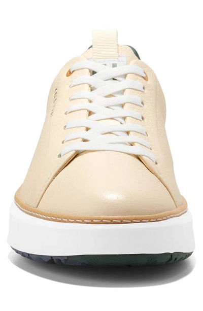 Shop Cole Haan Grandpro Topspin Golf Sneaker In Vanilla/ Trekking Green