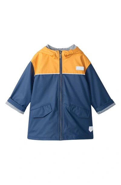 Shop Hatley Kids' Hooded Raincoat In Navy
