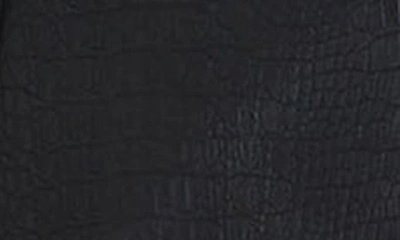 Shop Max Mara Nepal Croc Embossed Faux Leather Jacket In Black