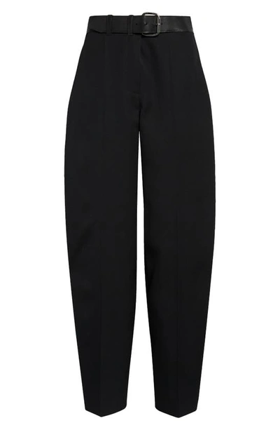 Shop Alexander Wang Belted Wool Pants In Black
